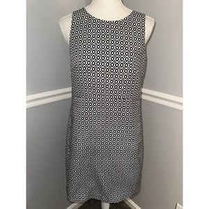 J Crew Dress Womens Size 0 Sheath Stretch Waist Sleeveless Lined 100% Polyester